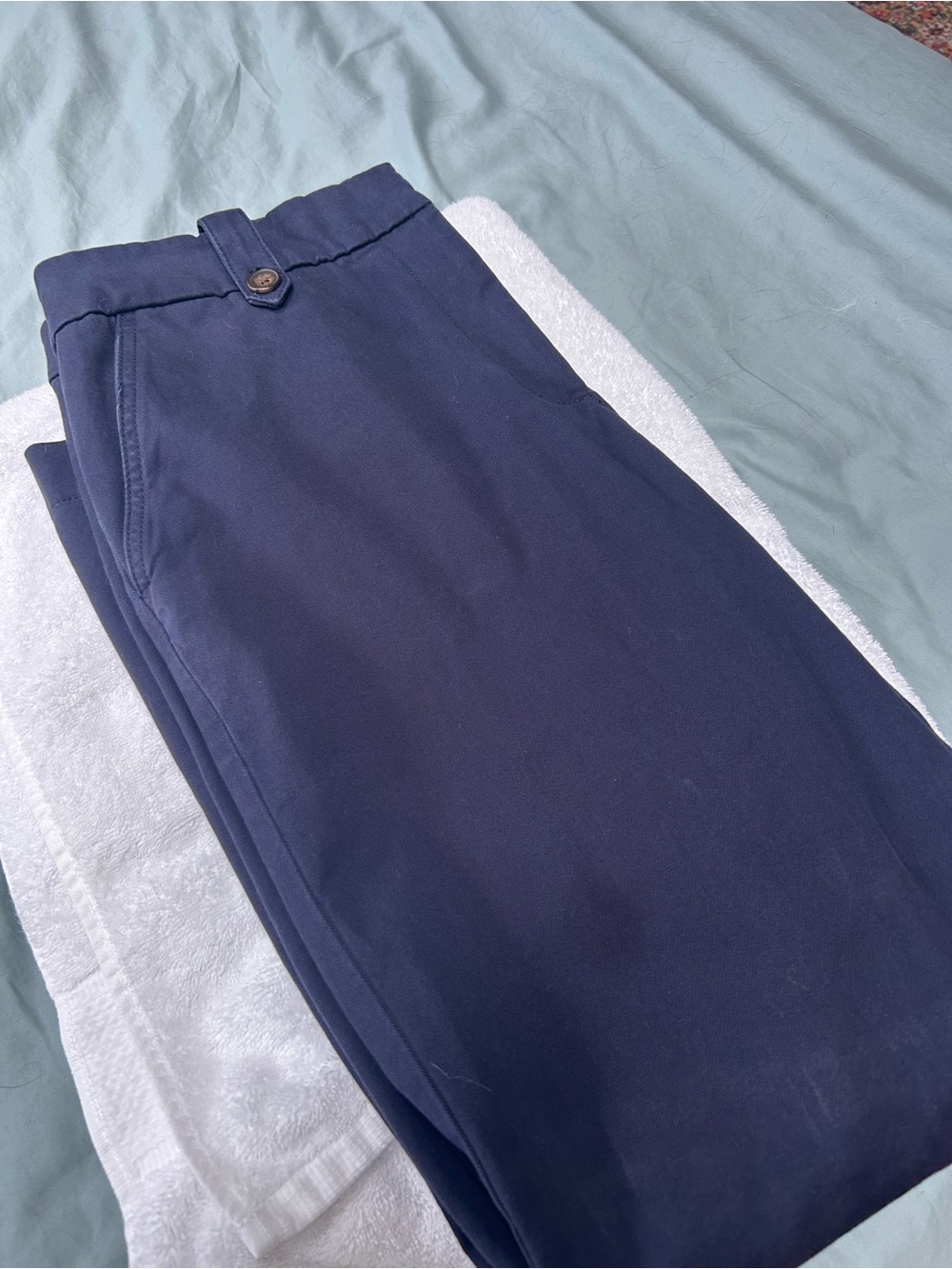 Talbots Wide Leg Women's Pants in Navy — Classic Everyday Style